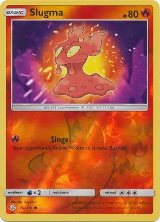 Cosmic Eclipse Slugma #26/236 reverse holo